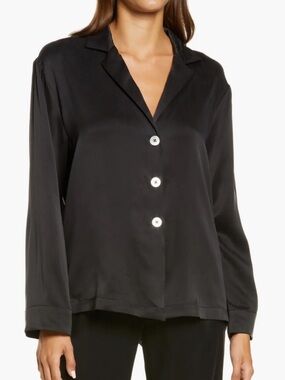 Lunya Long Sleeve Washable Silk Pajama Top